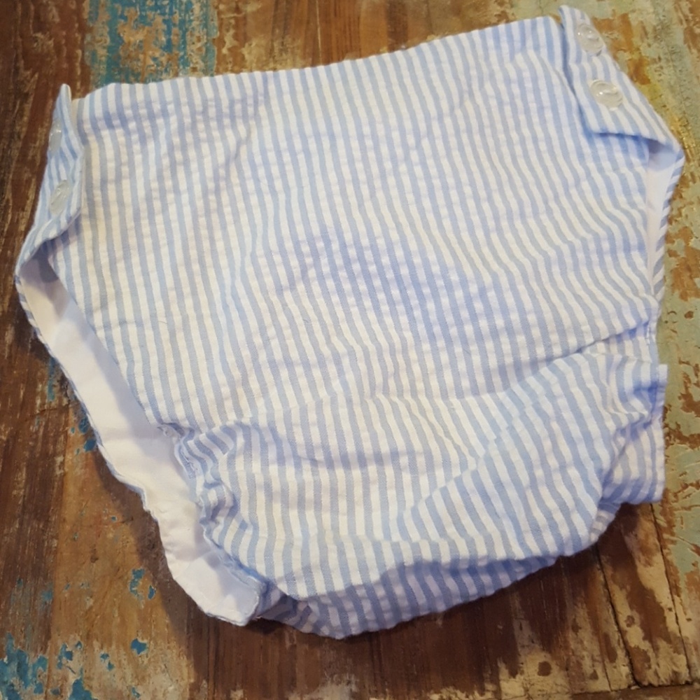 Seersucker diaper cover